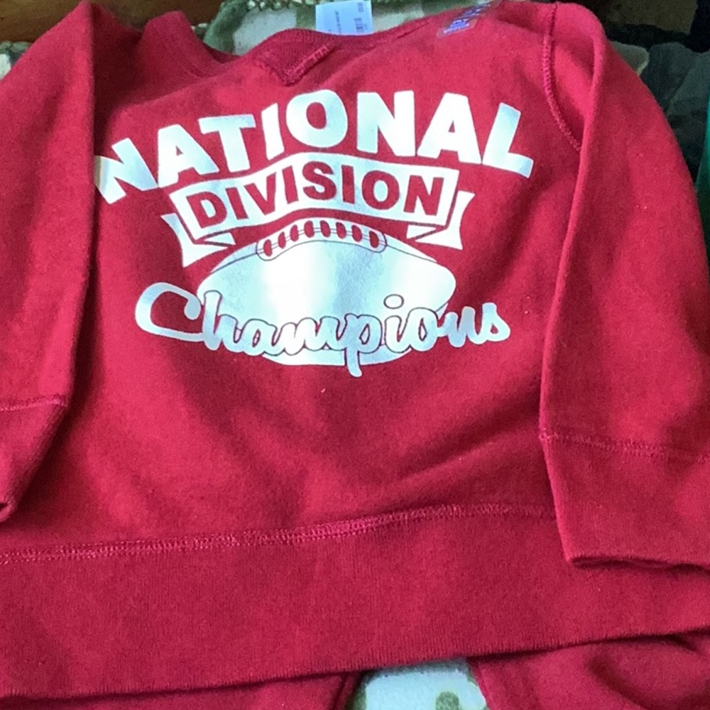 National Division Champions Kids Red Sweatshirt
